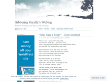 Tablet Screenshot of gibberinggiraffe.wordpress.com