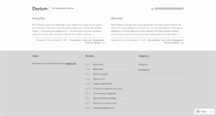 Desktop Screenshot of daytum.wordpress.com