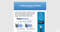Desktop Screenshot of chippersforsale.wordpress.com