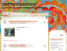 Tablet Screenshot of cuatroenhonduras.wordpress.com