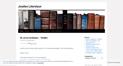 Desktop Screenshot of joodseliteratuur.wordpress.com