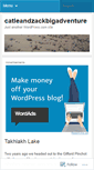 Mobile Screenshot of catieandzackbigadventure.wordpress.com
