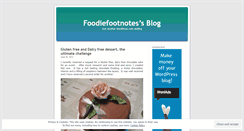 Desktop Screenshot of foodiefootnotes.wordpress.com