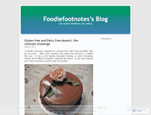 Tablet Screenshot of foodiefootnotes.wordpress.com