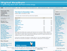 Tablet Screenshot of digitalheadbutt.wordpress.com