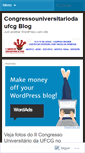 Mobile Screenshot of congressouniversitariodaufcg.wordpress.com