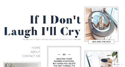 Desktop Screenshot of ifidontlaughillcry.wordpress.com