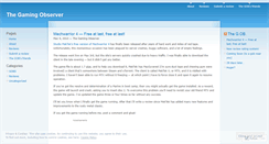 Desktop Screenshot of gamingobserver.wordpress.com