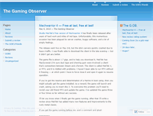 Tablet Screenshot of gamingobserver.wordpress.com