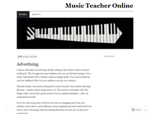 Tablet Screenshot of musicteacheronline.wordpress.com