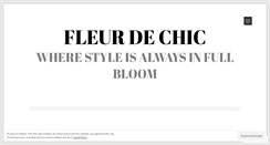 Desktop Screenshot of fleurdechic.wordpress.com