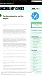 Mobile Screenshot of losingmycents.wordpress.com