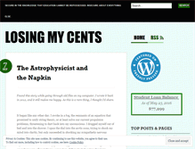 Tablet Screenshot of losingmycents.wordpress.com