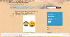 Desktop Screenshot of chasingsantosha.wordpress.com