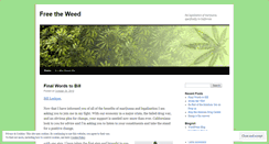 Desktop Screenshot of freedweed.wordpress.com