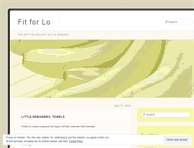 Tablet Screenshot of fitforlo.wordpress.com