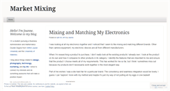 Desktop Screenshot of marketmixing.wordpress.com