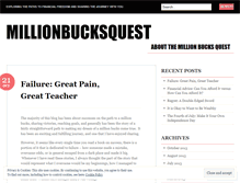 Tablet Screenshot of millionbucksquest.wordpress.com