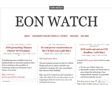 Tablet Screenshot of eonwatch.wordpress.com