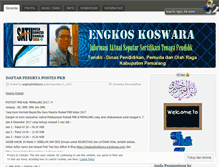 Tablet Screenshot of engkosdindikpora.wordpress.com