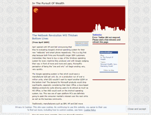 Tablet Screenshot of inthepursuitofwealth.wordpress.com