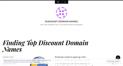 Desktop Screenshot of discountdomainname.wordpress.com