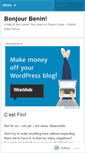 Mobile Screenshot of bonjourbenin.wordpress.com
