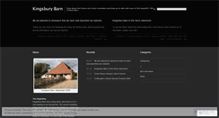 Desktop Screenshot of kingsburybarn.wordpress.com