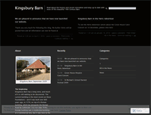 Tablet Screenshot of kingsburybarn.wordpress.com