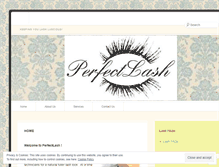 Tablet Screenshot of perfectlash.wordpress.com