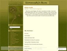 Tablet Screenshot of ktpoo1985.wordpress.com