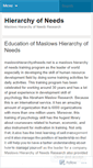 Mobile Screenshot of maslowofneeds.wordpress.com