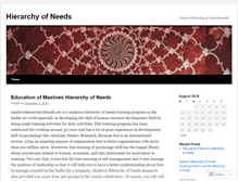 Tablet Screenshot of maslowofneeds.wordpress.com