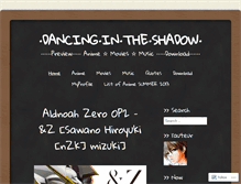 Tablet Screenshot of dancingintheshadow.wordpress.com