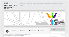 Desktop Screenshot of nuspsyche.wordpress.com