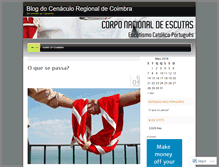 Tablet Screenshot of cenaculocoimbra.wordpress.com