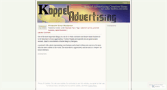 Desktop Screenshot of koppelcreative.wordpress.com