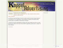 Tablet Screenshot of koppelcreative.wordpress.com