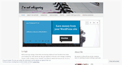 Desktop Screenshot of imnotwhispering.wordpress.com