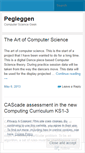 Mobile Screenshot of pegleggen.wordpress.com