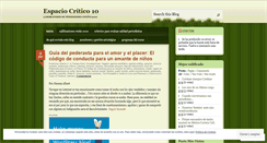Desktop Screenshot of espaciocritico10.wordpress.com