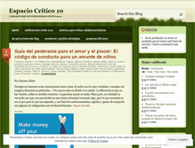 Tablet Screenshot of espaciocritico10.wordpress.com