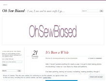 Tablet Screenshot of ohsewbiased.wordpress.com