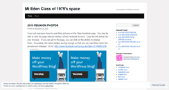 Desktop Screenshot of mteden75.wordpress.com