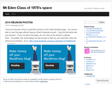 Tablet Screenshot of mteden75.wordpress.com