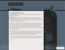 Tablet Screenshot of myfirstmove.wordpress.com