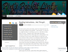 Tablet Screenshot of pixpocketlint.wordpress.com