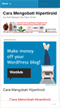 Mobile Screenshot of caramengobatihipertiroidblog.wordpress.com