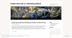 Desktop Screenshot of hiddendiversity.wordpress.com