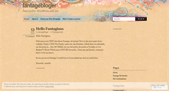 Desktop Screenshot of fantagebloger.wordpress.com